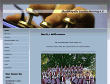 Tablet Screenshot of musikkapelle-lauben-heising.de